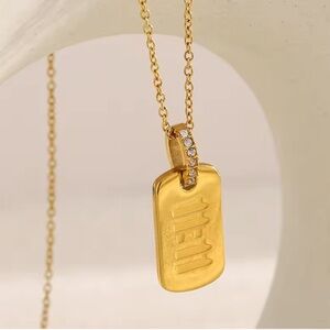 Gold Angel Number 11:11 Necklace – Minimalist Lucky Pendant